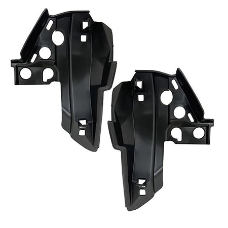 Front Driver & Passenger Side PAIR Bumper Cover Support Inner Vertical Bracket, Fits 2022-2025 Mazda CX5, Black Textured Plastic, MA1042112 MA10431...
