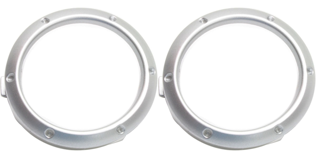 DAT AUTO PARTS Front Right Passenger & Left Driver Side Bumper Fog Light Bezel Cover Grille Set of 2 Replacement For 2004 - 2007 Toyota Highlander ...
