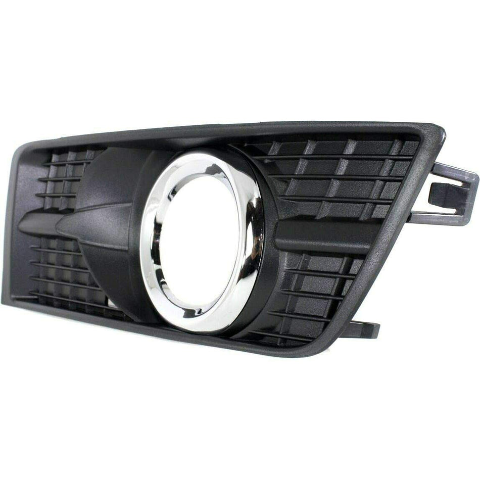DAT AUTO PARTS Front Left Driver Side Fog Light Bezel Cover Bumper Insert Lamp Molding Replacement for 2010-2016 Cadillac SRX Black Textured Plasti...