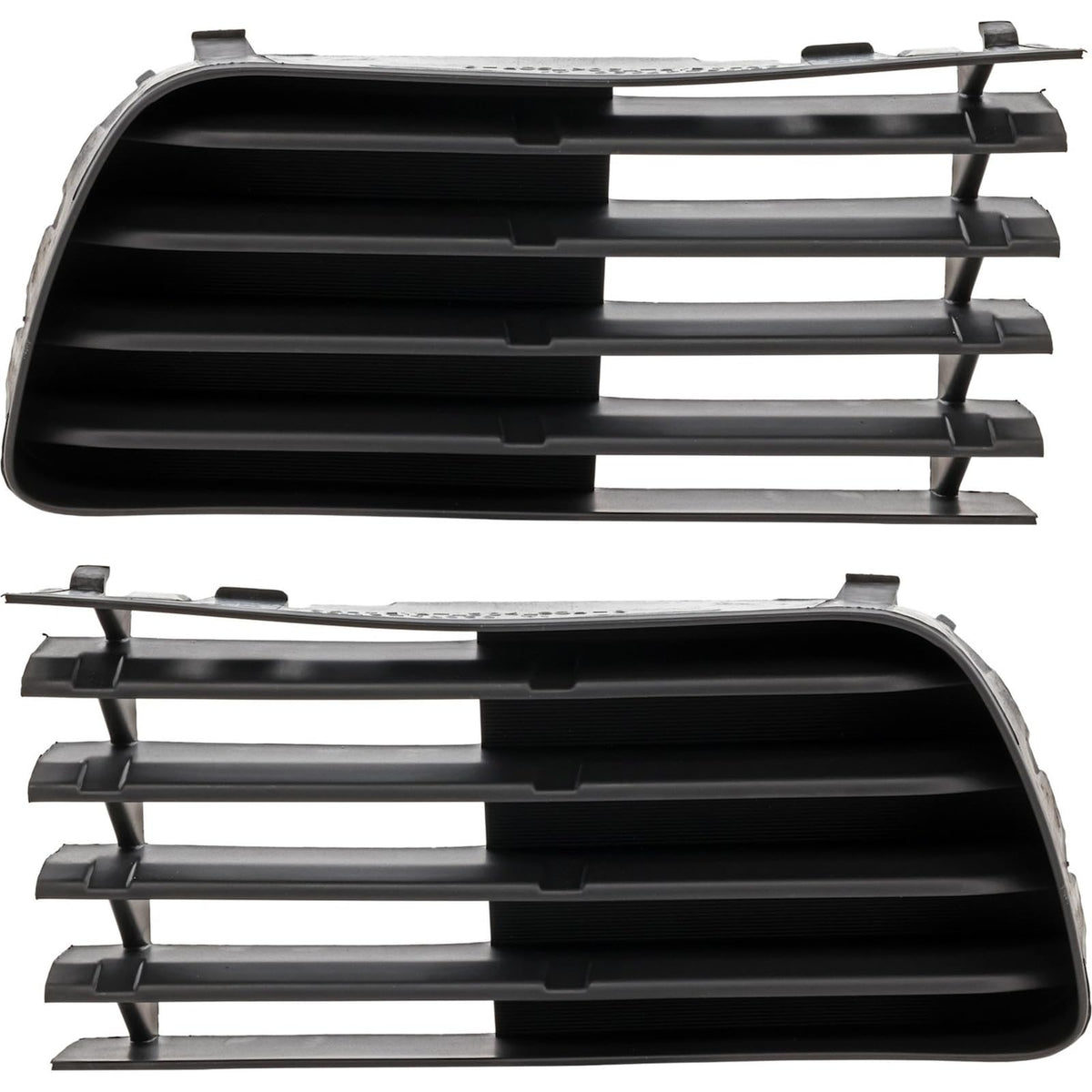 DAT AUTO PARTS Front Right Passenger & Left Driver Side Bumper Fog Light Hole Cover Set of 2 Replacement for 2004-2009 Toyota Prius Black Textured ...