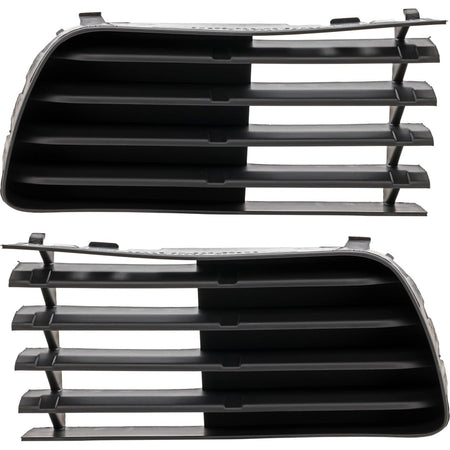 DAT AUTO PARTS Front Right Passenger & Left Driver Side Bumper Fog Light Hole Cover Set of 2 Replacement for 2004-2009 Toyota Prius Black Textured ...