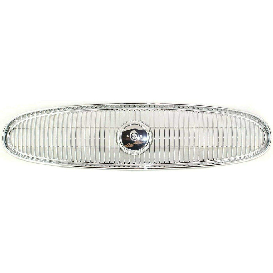 DAT AUTO PARTS Front Bumper Grille Grill Assembly Insert Panel Replacement For 2000 - 2005 Buick LeSabre Emblem Not Included Chrome Smooth GM120042...