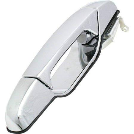 DAT AUTO PARTS Outside Rear Right Passenger Side Exterior Door Handle Replacement for 2007-2013 Chevrolet Silverado Pickup Truck Chrome Smooth GM15...