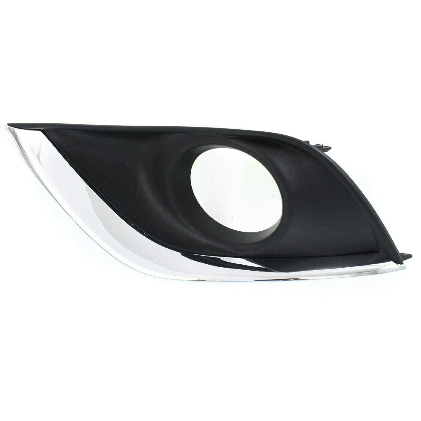DAT AUTO PARTS Left Front Driver Side Fog Light Bezel Replacement for 2015-2019 Nissan Versa Black Textured NI1038134 622576W80A