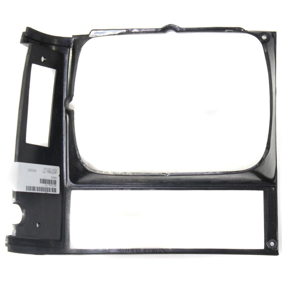 DAT AUTO PARTS Front Left Driver Side Head Light Door Molding Insert Bezel Cover Grille Trim Replacement for 1984-1990 Jeep Cherokee Primed Gray Si...