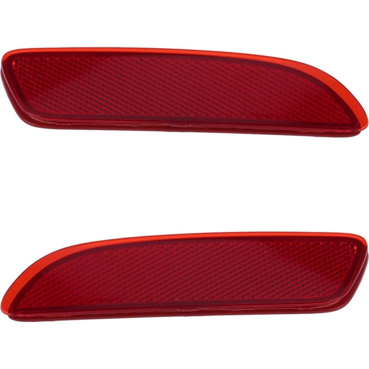 Rear Driver & Passenger Side, SET OF 2, Bumper Cover Light Reflector, Fits 2022-2026 Toyota Corolla Cross, For L/LE and XLE Models, Plastic Red Len...