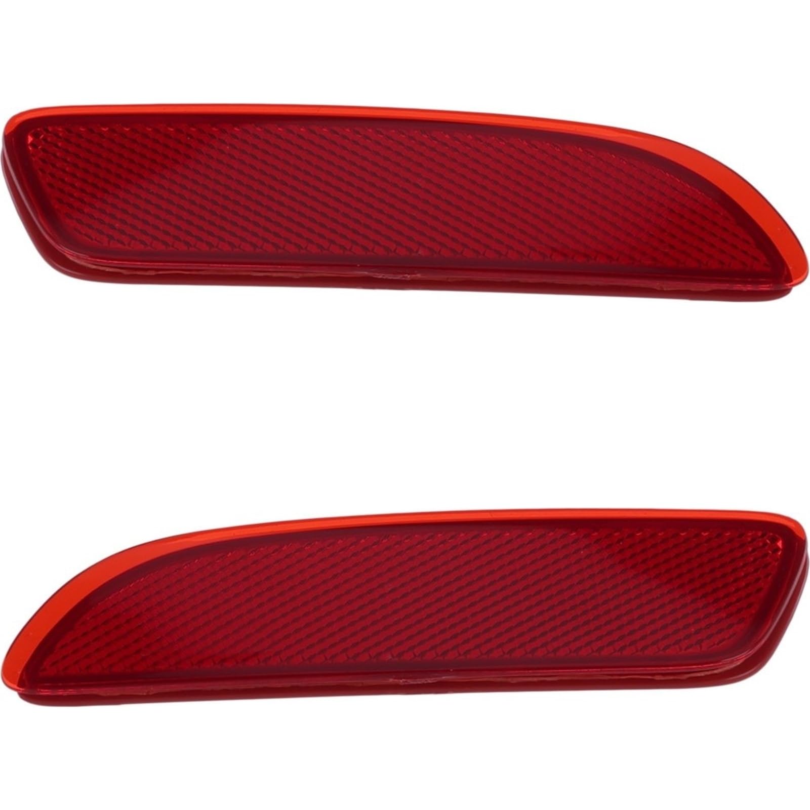 Rear Driver & Passenger Side, SET OF 2, Bumper Cover Light Reflector, Fits 2022-2026 Toyota Corolla Cross, For L/LE and XLE Models, Plastic Red Len...