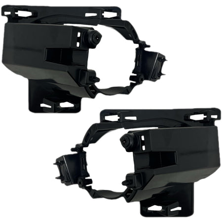 Front Driver & Passenger Side, SET OF 2, Bumper Cover Support Molding Bracket, Fits 2019-2023 Ford Transit Connect, Black Plastic Textured Finish, ...