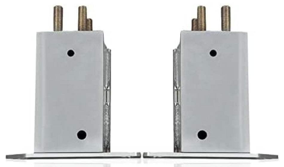 Front Right Passenger Bumper Impact Bar Bracket Set of 2 Pair Replacement For 2005-2021 Toyota Tacoma Pickup Truck 2wd 4wd Silver Textured Aluminum...