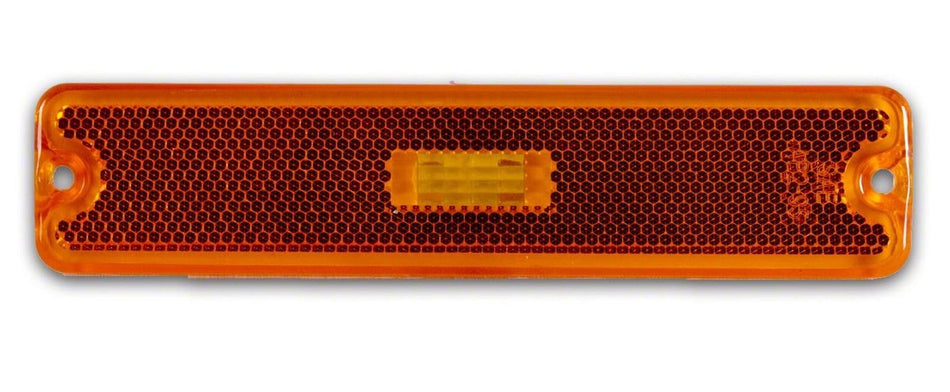 DAT AUTO PARTS Front Right Passenger Side Marker Light Lamp Assembly, Fits 1987-1995 Jeep Wrangler, Plastic Orange Amber Lens, CH2550105 56001424