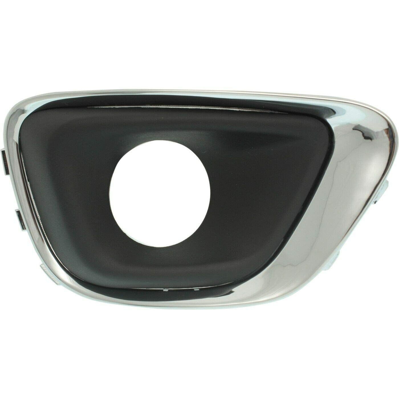 DAT AUTO PARTS Front Right Passenger Side Bumper Fog Light Hole Cover Bezel Insert Replacement For 2014-2017 Jeep Compass MK Black Textured Plastic...