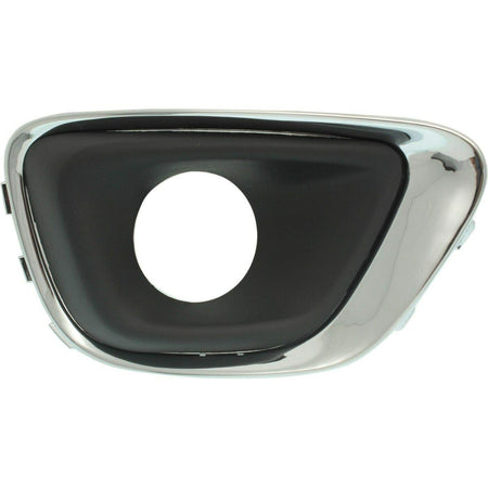 DAT AUTO PARTS Front Right Passenger Side Bumper Fog Light Hole Cover Bezel Insert Replacement For 2014-2017 Jeep Compass MK Black Textured Plastic...