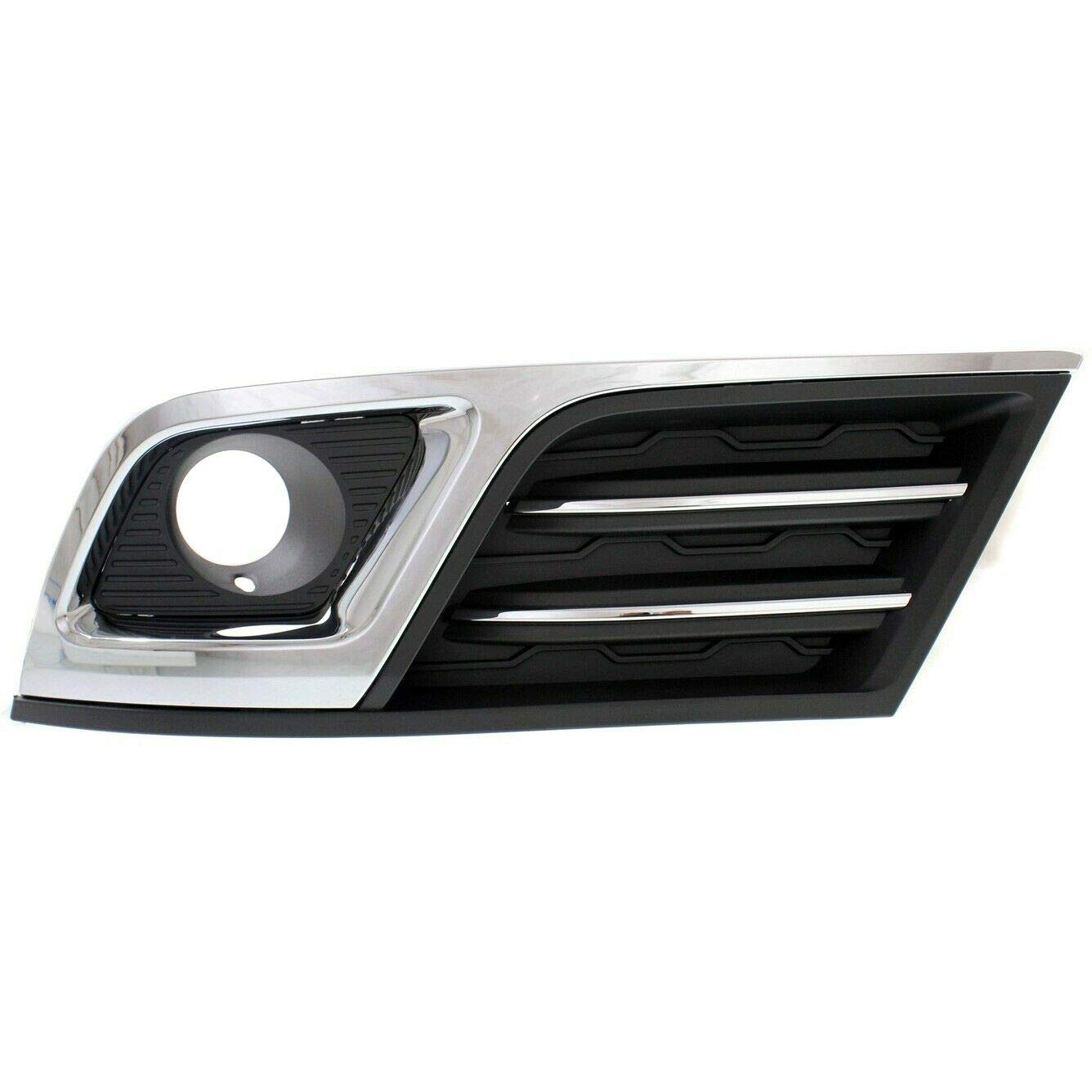 DAT AUTO PARTS Front Left Driver Side Fog Light Bezel Cover Molding Bumper Insert Replacement for 2013-2017 Chevrolet Traverse LTZ Black Textured P...