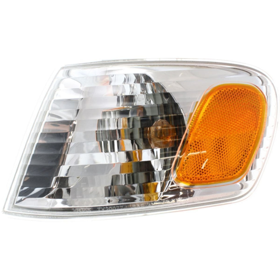 DAT AUTO PARTS FRONT SIGNAL LIGHT ASSEMBLY REPLACEMENT FOR 2001-2002 TOYOTA COROLLA CORNER OF FENDER LEFT DRIVER SIDE Orange Amber Lens TO2530137 8...
