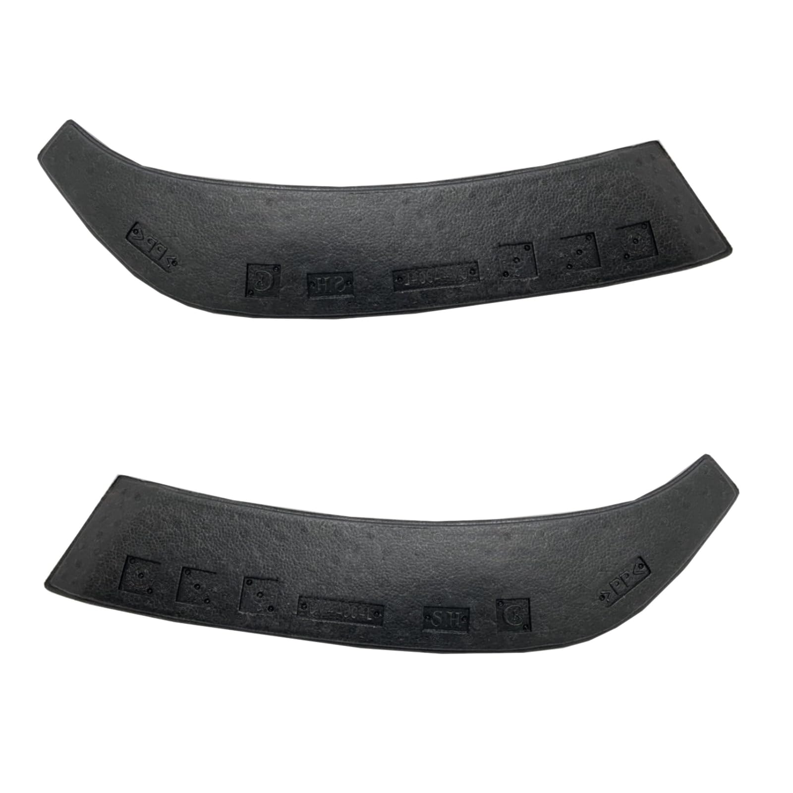 Front Driver & Passenger Side PAIR Upper Bumper Cover Support, Fits 2003–2025 Chevrolet Van Express & 2003–2025 GMC Van Savana, EPP Foam, Black Tex...
