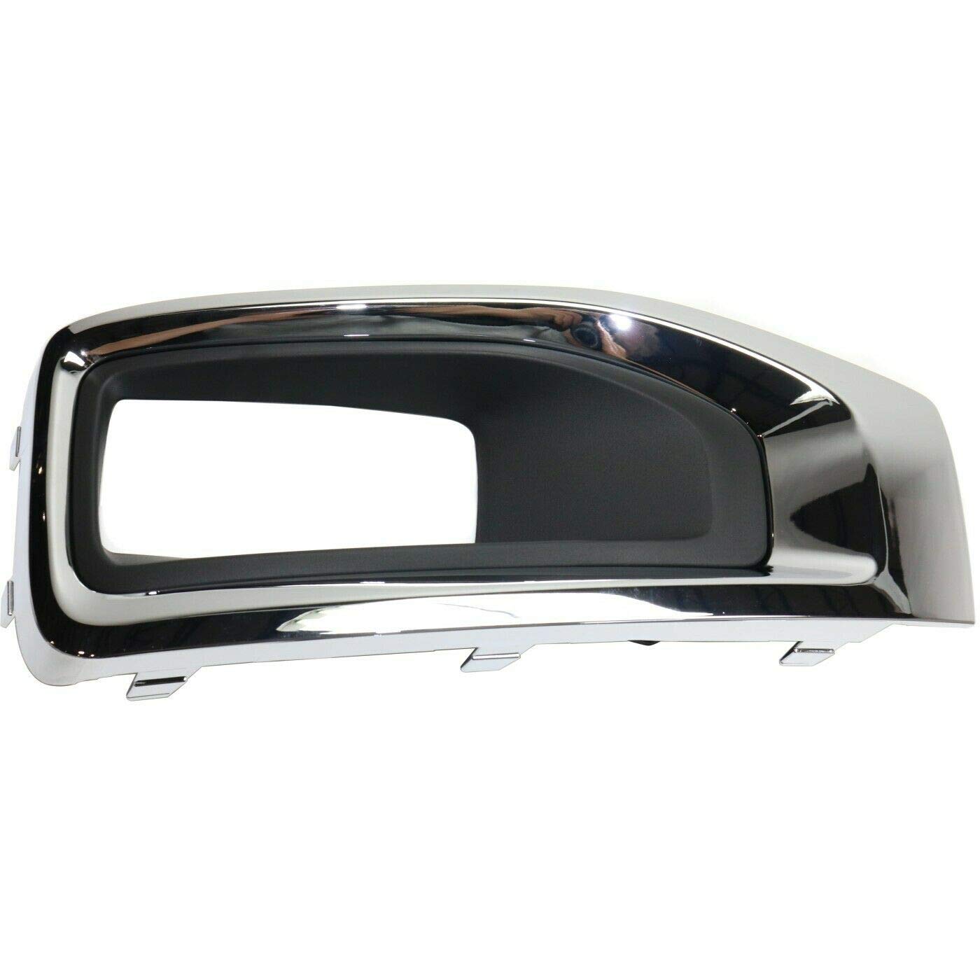 DAT AUTO PARTS Front Right Passenger Side Fog Light Hole Bezel Cover Bumper Molding Insert Replacement For 2015-2020 GMC Yukon Black Textured Plast...