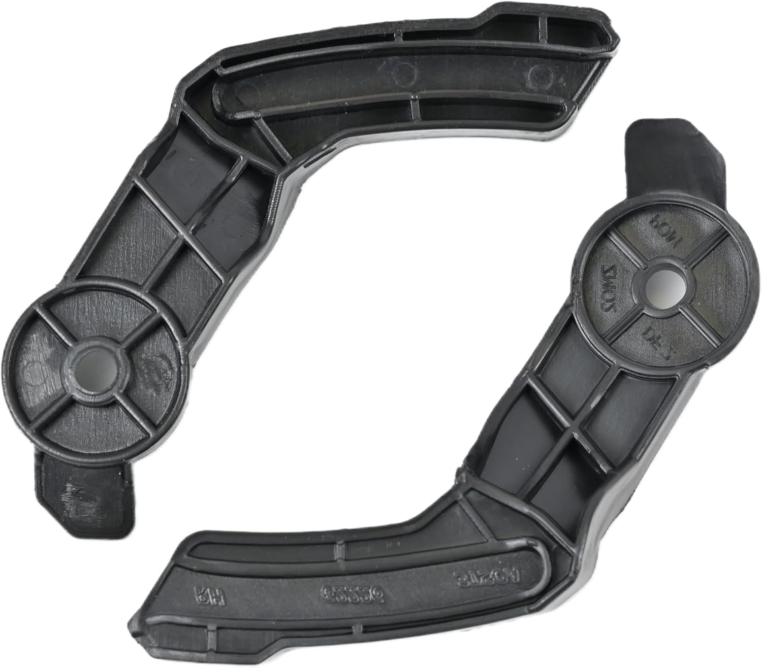 Front Left Driver & Right Passenger Side Upper Bumper Cover Support Bracket Pair Replacement For 2013 - 2015 Nissan Altima Black Textured Plastic N...