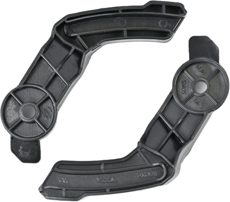Front Left Driver & Right Passenger Side Upper Bumper Cover Support Bracket Pair Replacement For 2013 - 2015 Nissan Altima Black Textured Plastic N...