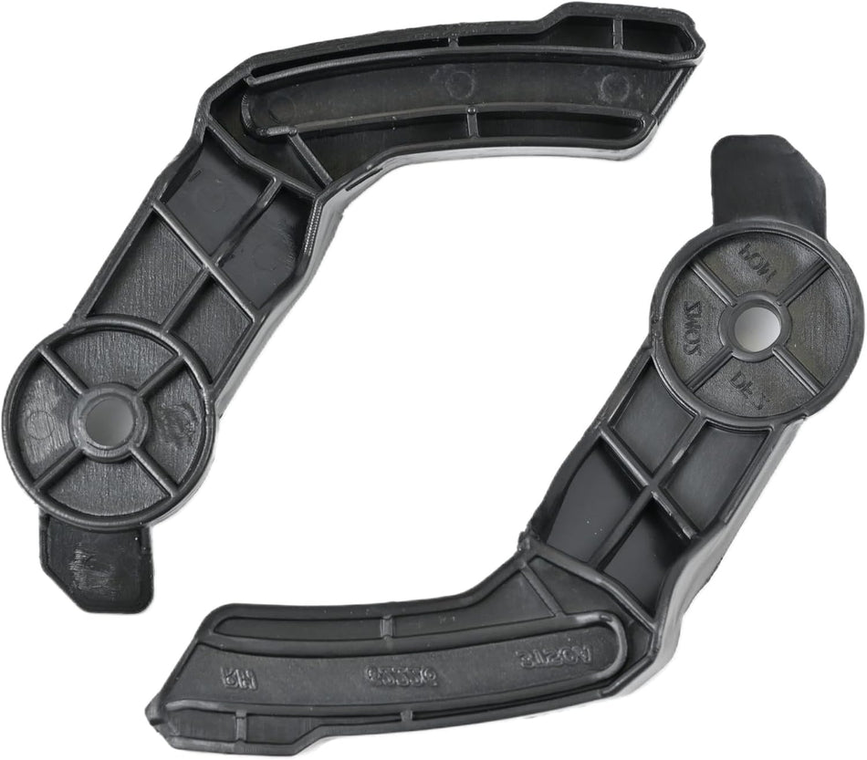 Front Left Driver & Right Passenger Side Upper Bumper Cover Support Bracket Pair Replacement For 2013 - 2015 Nissan Altima Black Textured Plastic N...