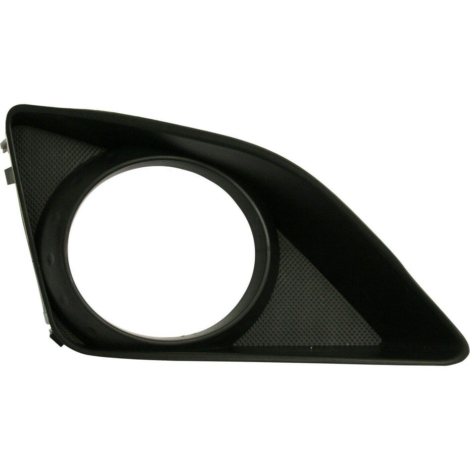 DAT AUTO PARTS Front Right Passenger Side Bumper Insert Fog Light Bezel Molding Cover Grille Replacement For 2009 2010 Toyota Corolla Black Texture...
