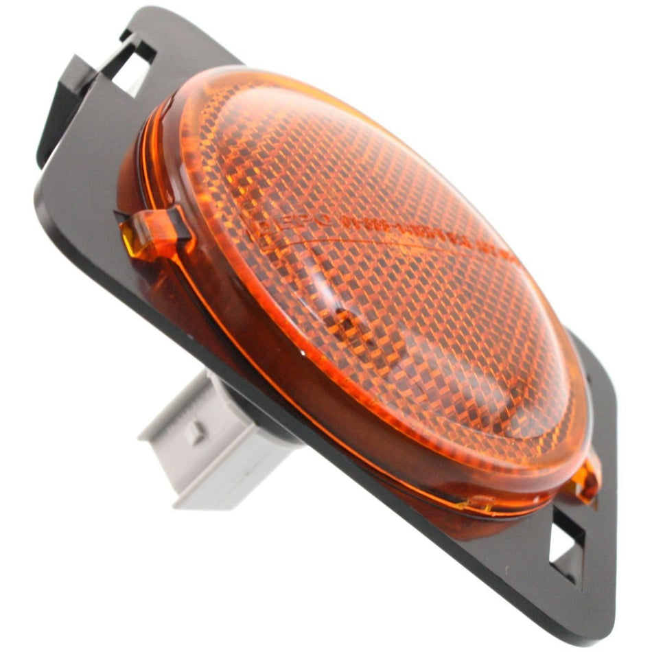 Front Passenger Side Marker Light Lens Assembly Fits 2007-2018 Jeep Wrangler JK Amber Lens In Fender CH2551127