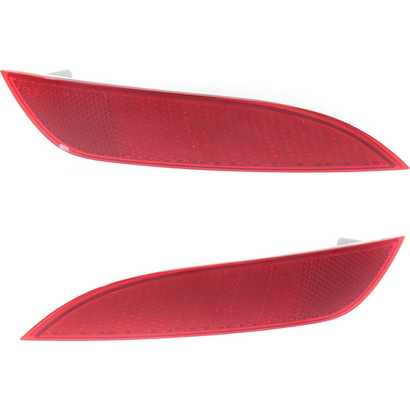 DAT AUTO PARTS Rear Right Passenger & Left Driver Side Pair Bumper Cover Reflector Lamp Marker Light Set Of 2 Replacement For 2015-2018 Ford Focus ...