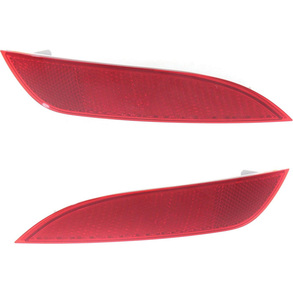 DAT AUTO PARTS Rear Right Passenger & Left Driver Side Pair Bumper Cover Reflector Lamp Marker Light Set Of 2 Replacement For 2015-2018 Ford Focus ...
