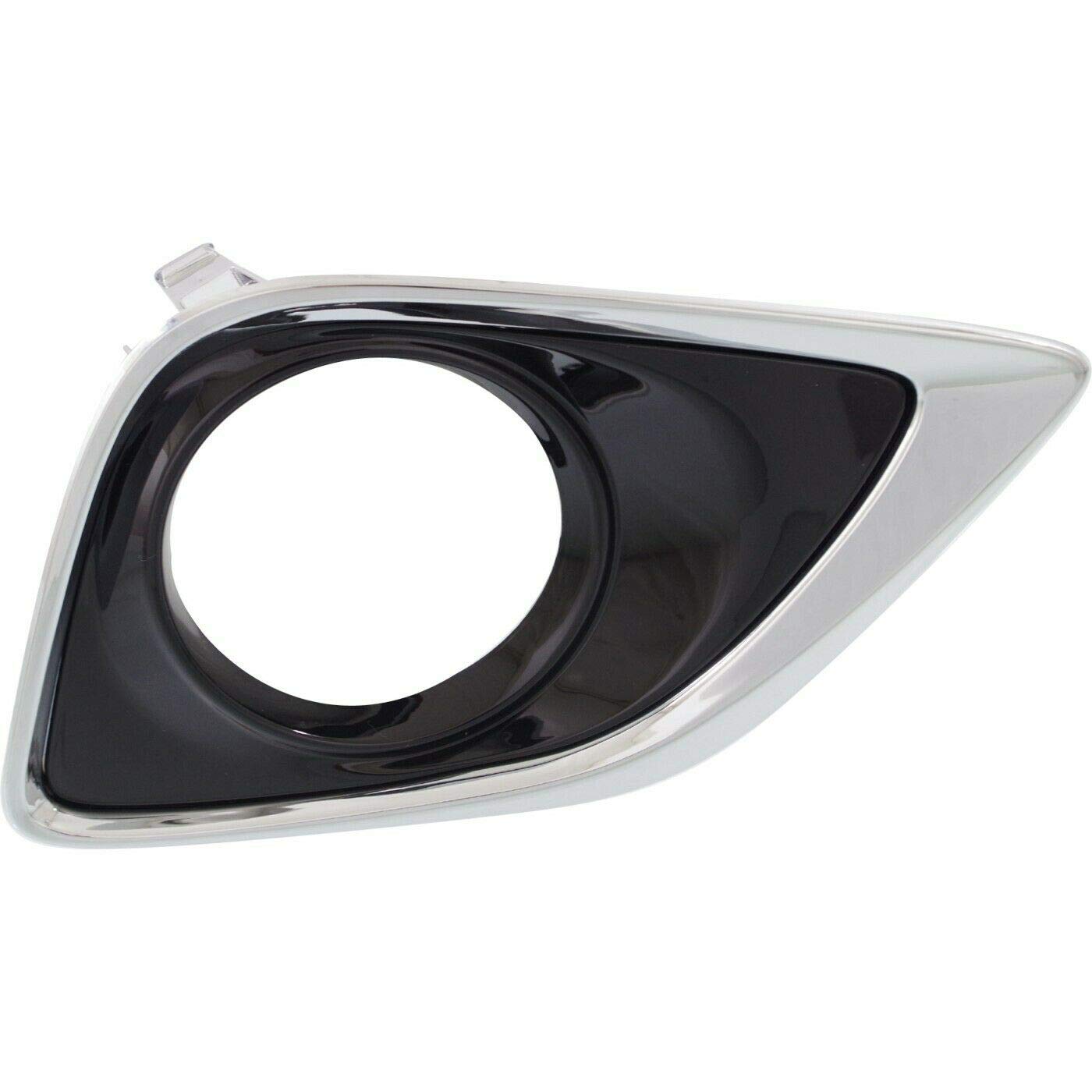 DAT AUTO PARTS Left Front Driver Side Fog Light Bezel Replacement for 13-16 Toyota Venza Chrome Finish TO1038183 520400T010