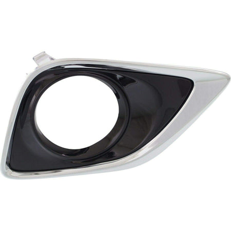 DAT AUTO PARTS Left Front Driver Side Fog Light Bezel Replacement for 13-16 Toyota Venza Chrome Finish TO1038183 520400T010