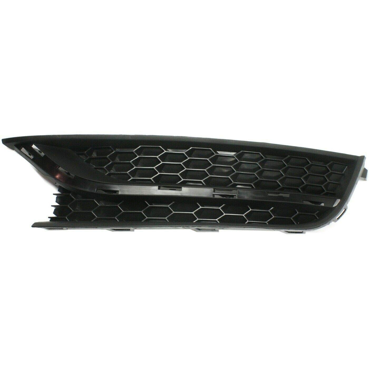 DAT AUTO PARTS Left Front Driver Side Fog Light Cover Replacement for 12-15 Volkswagen Passat Black Textured VW1038121 561853665E9B9