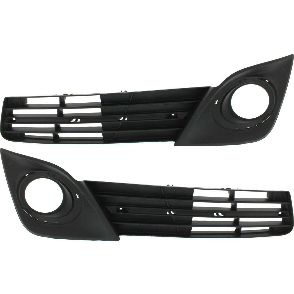DAT AUTO PARTS Front Right Passenger & Left Driver Side Bumper Fog Light Bezel Cover Grille Set of 2 Replacement For 2012 - 2014 Toyota Camry Black...