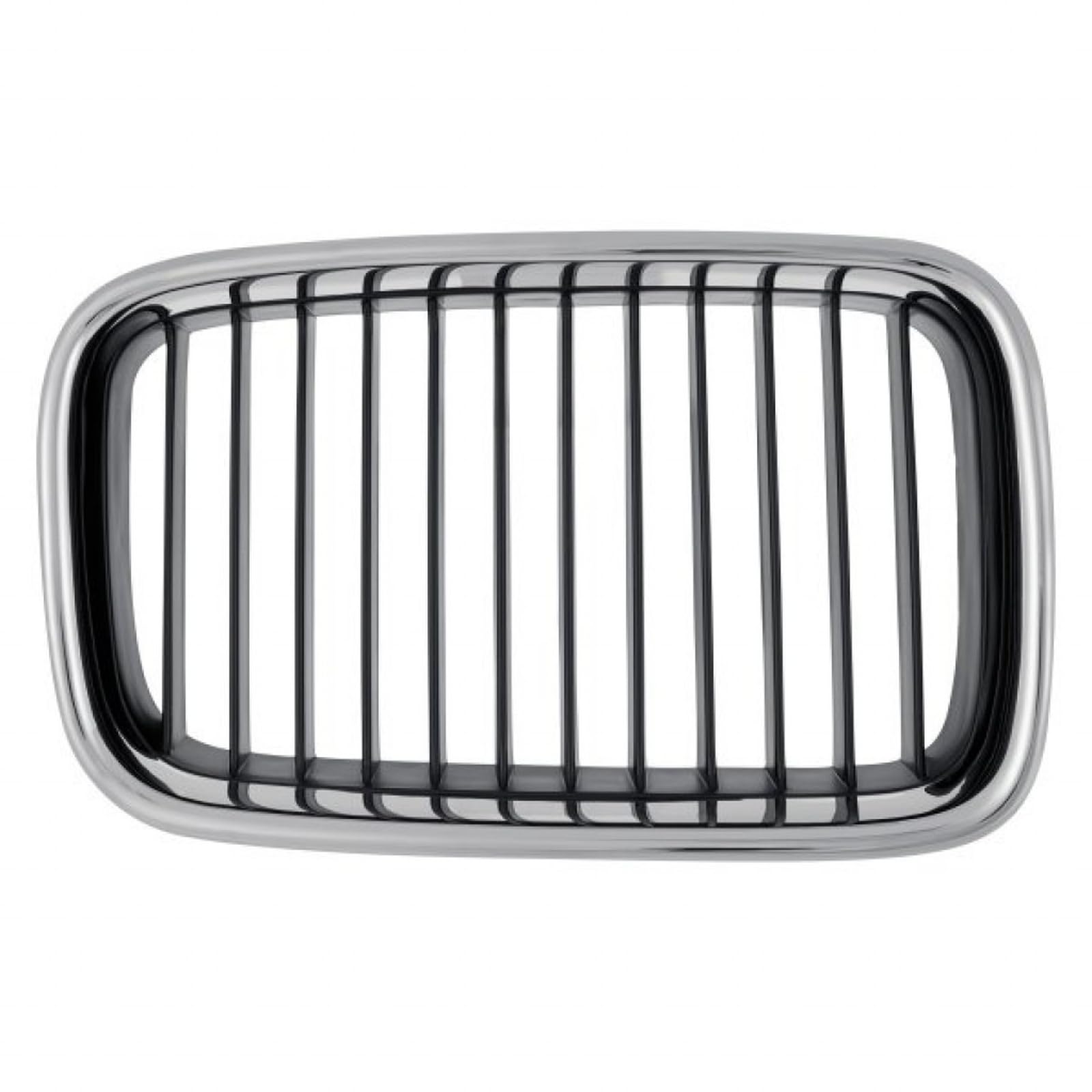 Front Passenger Side Grille Assembly, Fits 1992–1996 BMW 3 Series Convertible, Coupe, Sedan, 1995–1996 Hatchback & M3 (Except 328 Models), Silver P...
