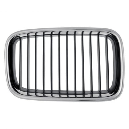 Front Passenger Side Grille Assembly, Fits 1992–1996 BMW 3 Series Convertible, Coupe, Sedan, 1995–1996 Hatchback & M3 (Except 328 Models), Silver P...