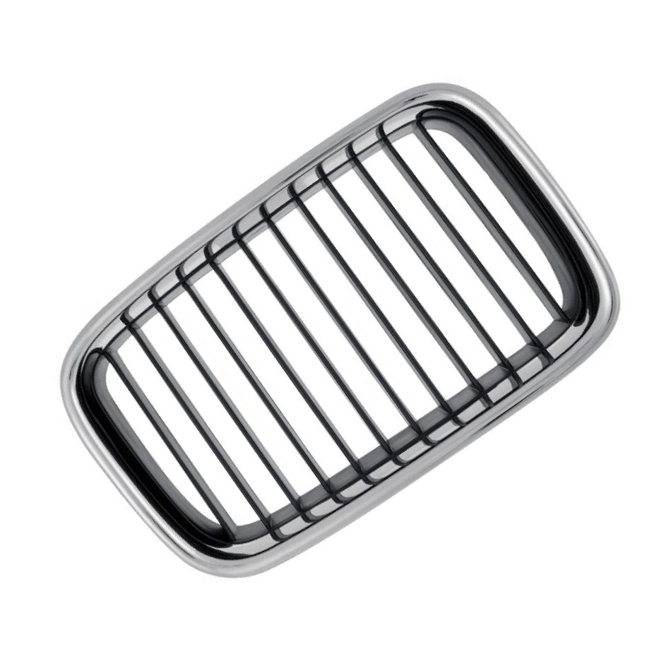 Front Passenger Side Grille Assembly, Fits 1992–1996 BMW 3 Series Convertible, Coupe, Sedan, 1995–1996 Hatchback & M3 (Except 328 Models), Silver P...