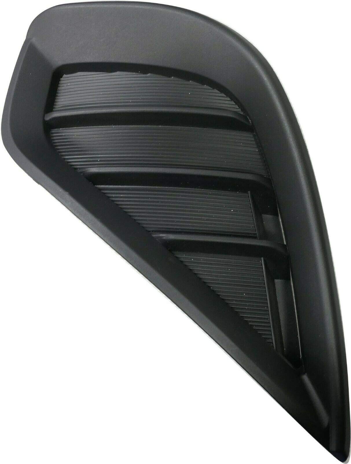 DAT AUTO PARTS Left Front Driver Side Fog Light Cover Replacement For 2020-2021 Toyota Highlander Black Textured EXCEPT XSE MODELS TO1038238 520400...