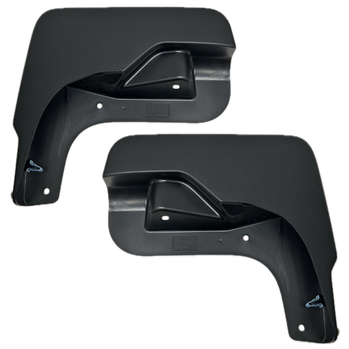 Front Driver & Passenger Side, PAIR, Mud Splash Flap Guard, Fits 2022–2025 Chevrolet Pickup Silverado 1500 Without ZR2 Models, Black PP Plastic Tex...