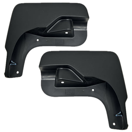 Front Driver & Passenger Side, PAIR, Mud Splash Flap Guard, Fits 2022–2025 Chevrolet Pickup Silverado 1500 Without ZR2 Models, Black PP Plastic Tex...