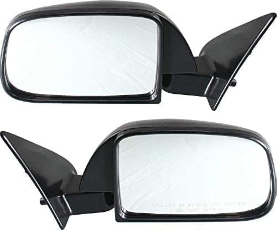Front Driver and Passenger Side Fits 1989-1995 Toyota Pickup Manual Door Mirror Fits 1989-1995 Toyota Pickup Front Left TO1320112