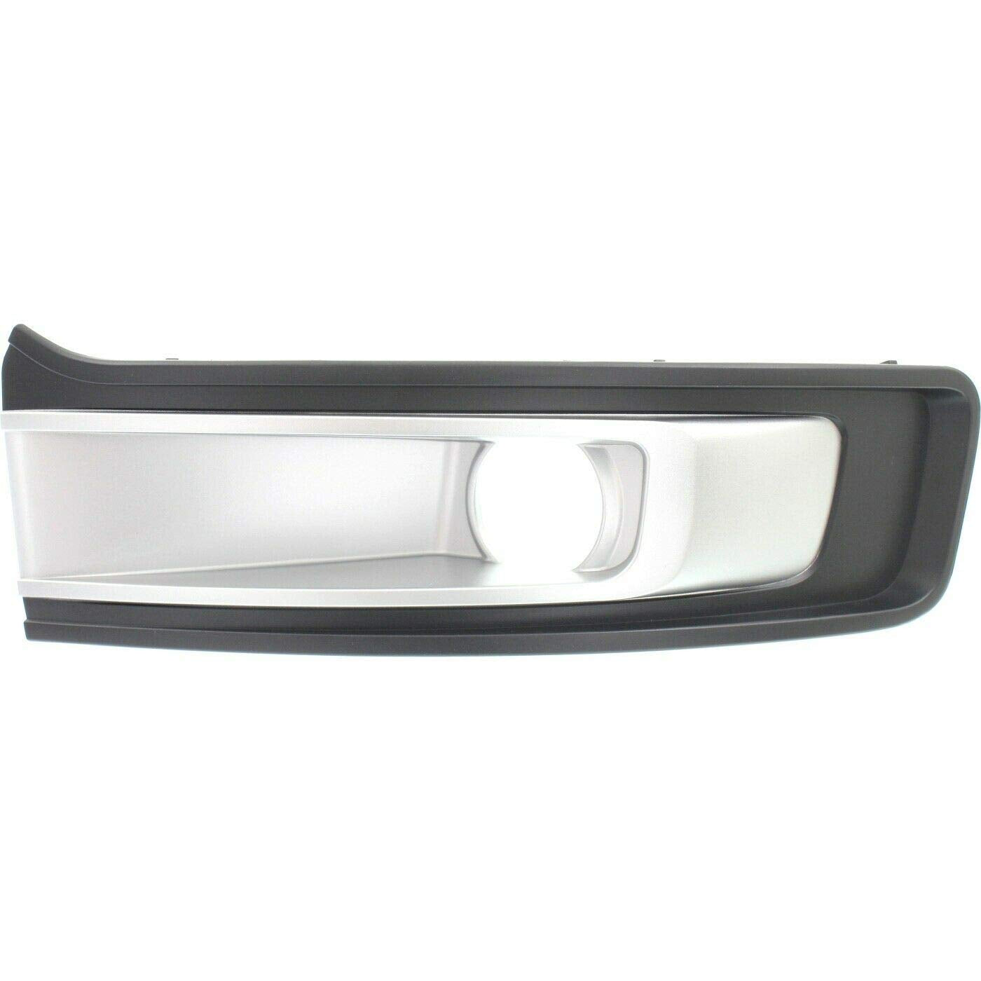 DAT AUTO PARTS Front Left Driver Side Fog Light Bezel Trim Cover Bumper Molding Insert Replacement For 2013-2019 Ford Flex Black & Silver Textured ...