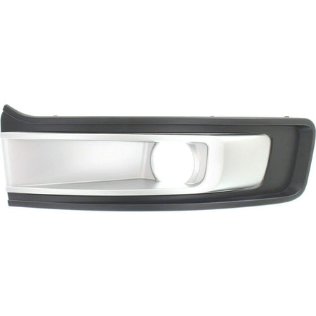DAT AUTO PARTS Front Left Driver Side Fog Light Bezel Trim Cover Bumper Molding Insert Replacement For 2013-2019 Ford Flex Black & Silver Textured ...