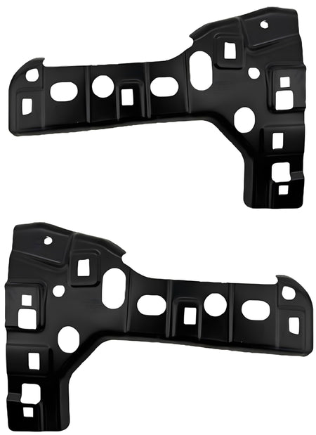 Front Driver & Passenger Side, SET OF 2, Outer Bumper Cover Bracket, For Side Molding, For 2024-2025 GMC Pickup Denali & Sierra 2500 & 3500, Black ...