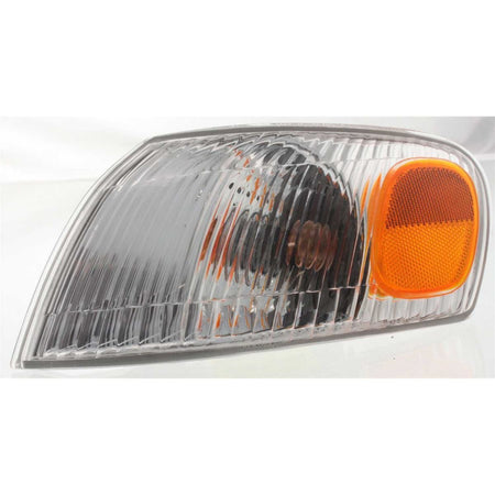 DAT AUTO PARTS Front Left Driver Side Parking Light Corner Lamp Signal Lens & Housing Assembly Replacement For 1998 - 2000 Toyota Corolla Amber & C...