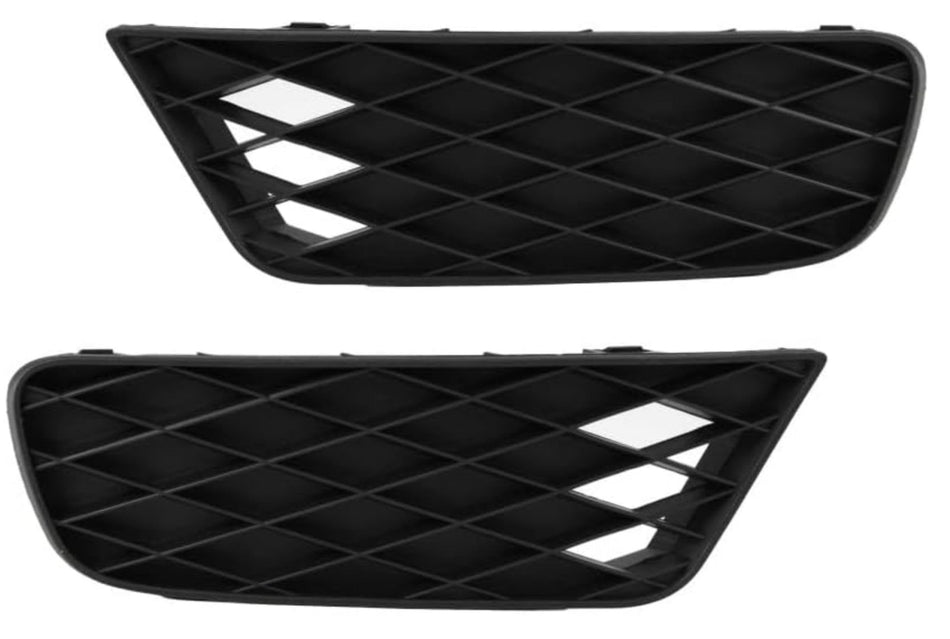 DAT AUTO PARTS Front Left Driver & Right Passenger Set of 2 Fog Light Hole Cover Grille Trim Insert Replacement For 2009 2010 2011 Honda Civic Seda...