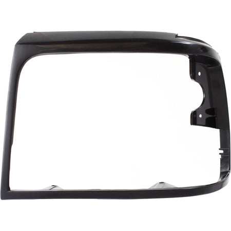 DAT AUTO PARTS Front Left Driver Side HeadLight Door Bezel Grille Trim, For 1992-1996 Ford Bronco, and 1997 Ford Pickup Heavyduty, Black/Paint To M...