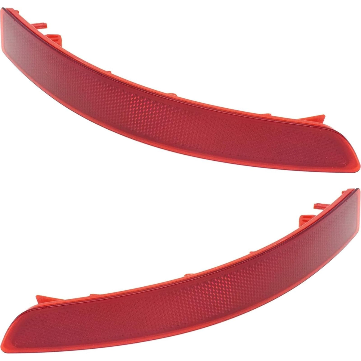 DAT AUTO PARTS Rear Left Driver & Right Passenger Side, SET OF 2, Bumper Light Reflector, Fits 2015-2018 Volkswagen Jetta, Plastic Red Lens, VW1184...