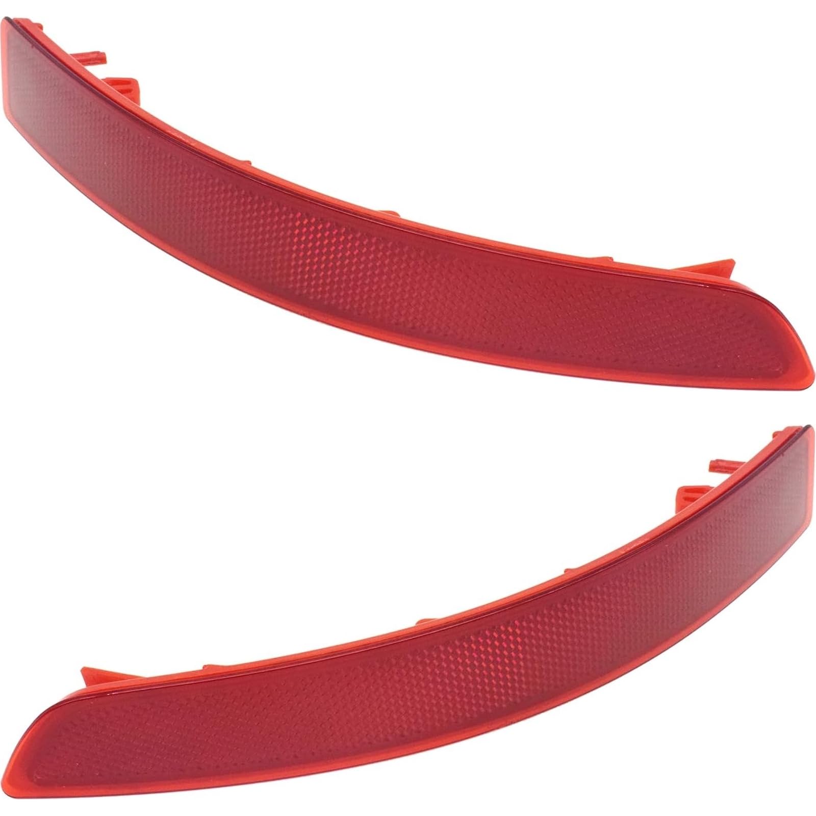 DAT AUTO PARTS Rear Left Driver & Right Passenger Side, SET OF 2, Bumper Light Reflector, Fits 2015-2018 Volkswagen Jetta, Plastic Red Lens, VW1184...