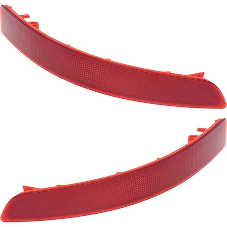 DAT AUTO PARTS Rear Left Driver & Right Passenger Side, SET OF 2, Bumper Light Reflector, Fits 2015-2018 Volkswagen Jetta, Plastic Red Lens, VW1184...