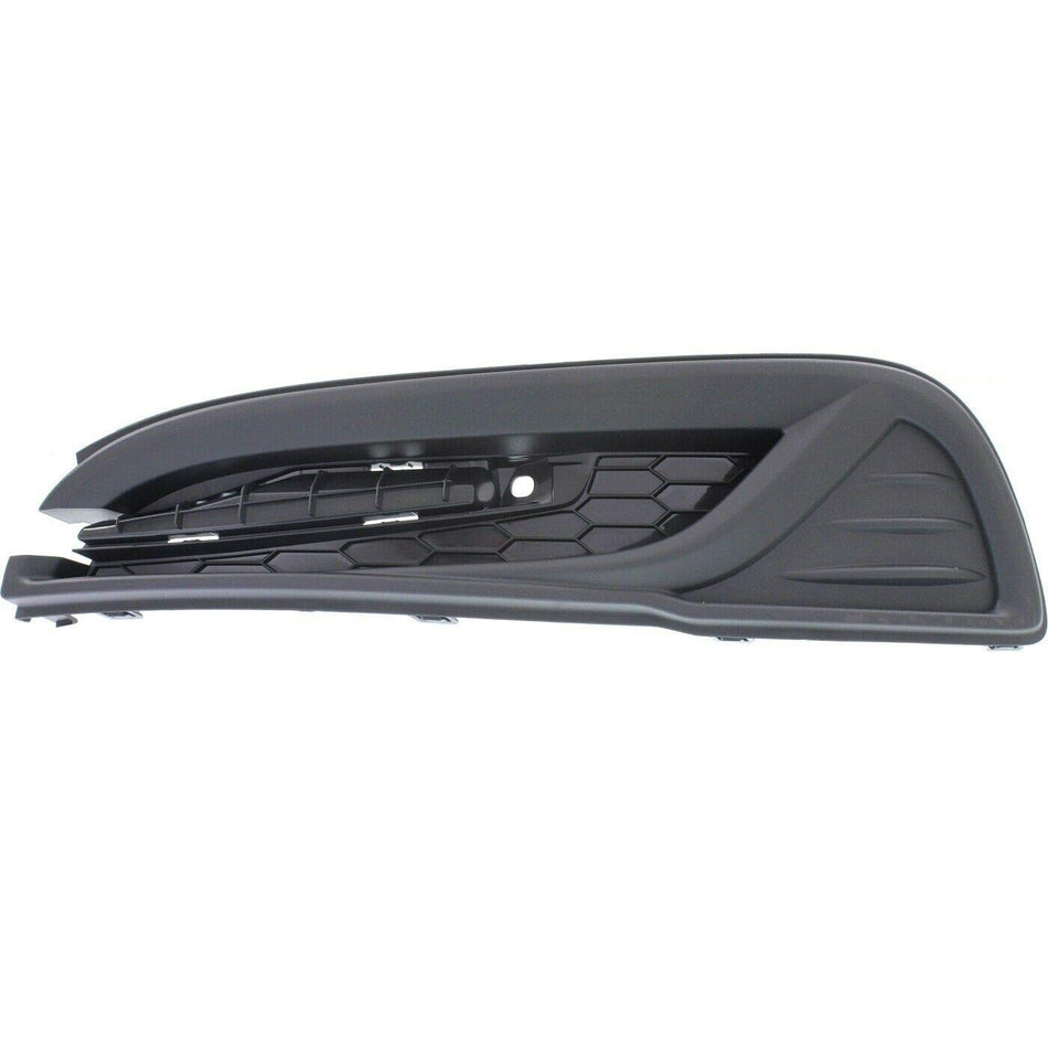 DAT AUTO PARTS Front Left Driver Side Fog Light Hole Lamp Cover Grille Molding Trim Bumper Insert Replacement For 2013 2014 2015 Honda Civic 4 Door...