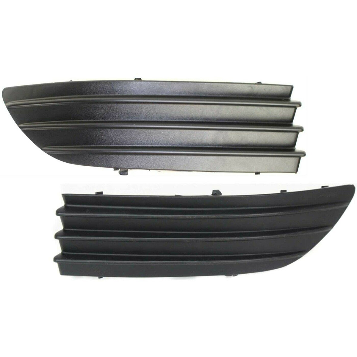 DAT AUTO PARTS Front Left & Right Side Pair Outside Bumper Cover Grille Bracket Replacement For 2004 2005 Toyota Sienna Black Textured Plastic TO10...