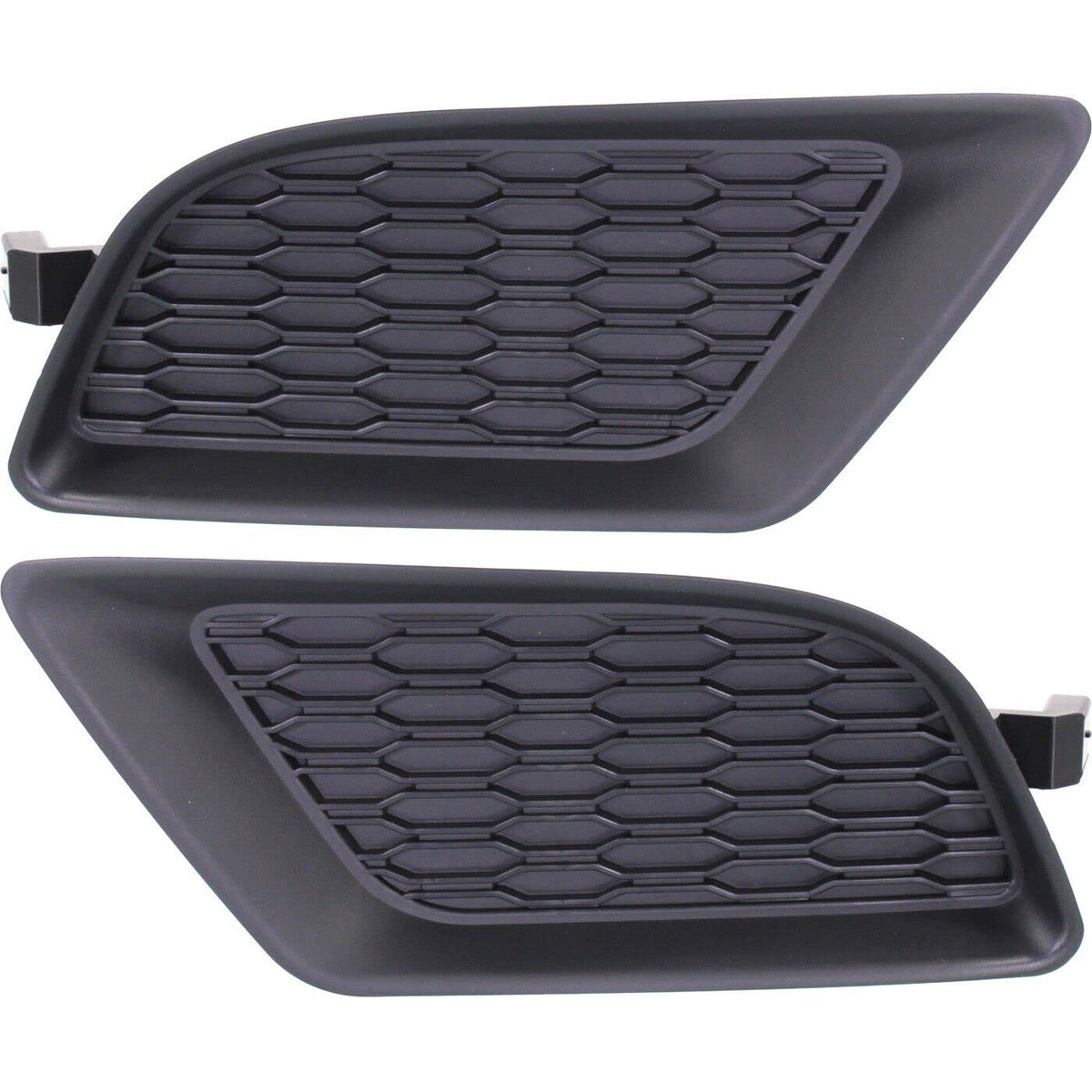 Front Left Driver & Right Passenger Set of 2 Bumper Fog Light Cover Pair Replacement For 2011-2014 Dodge Charger without SRT-8 without Fog Lights B...